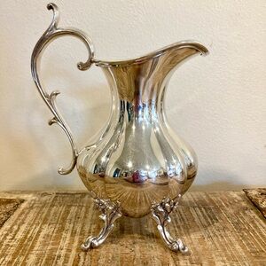 Silver Plated Creamer Reed & Barton Winthrop Pumpkin #1795 Cottagecore Kitchen